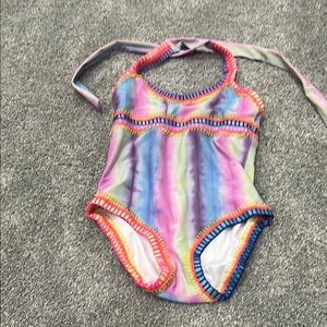 PQ Swim Multicolor Tie-Dye Kids One Piece